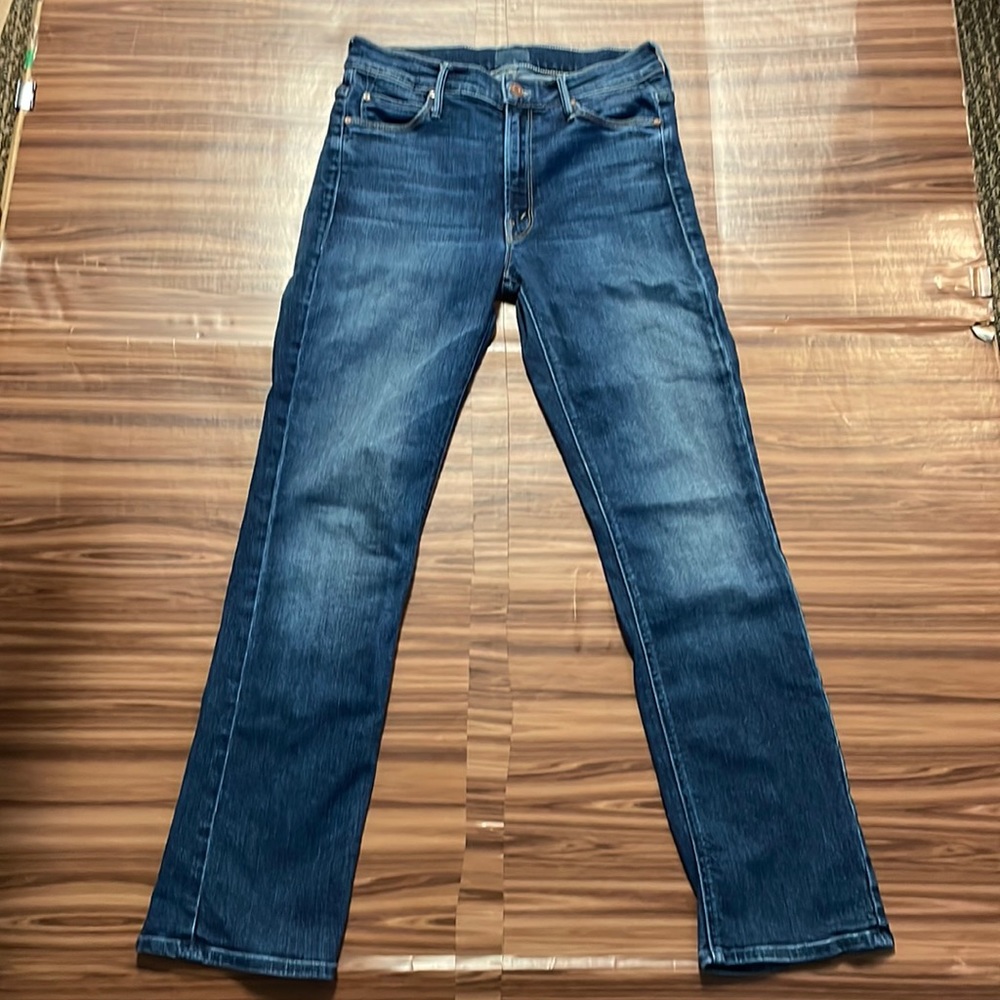 MOTHER the Midi Rise Dazzler Ankle Jeans Size 27
